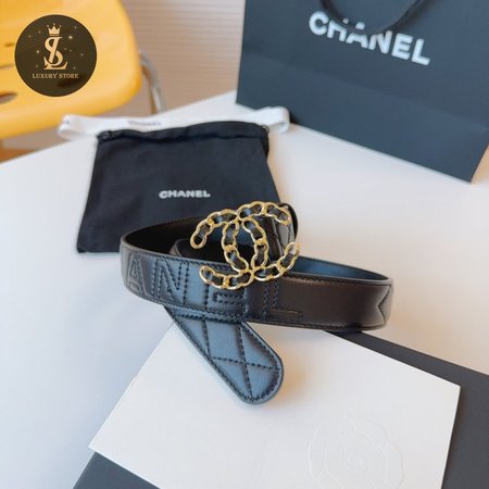 Chanel Black Limited Edition Belt 3.0cm