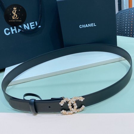 Chanel Calfskin Belt 3.0cm