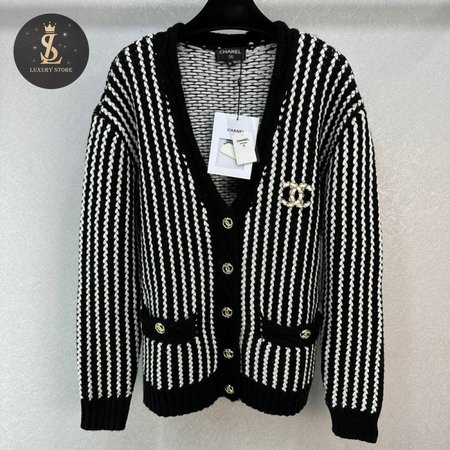 Chanel V-Neck Cardigan Sweater