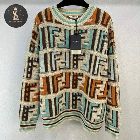 Fendi V-Neck Cardigan Sweater