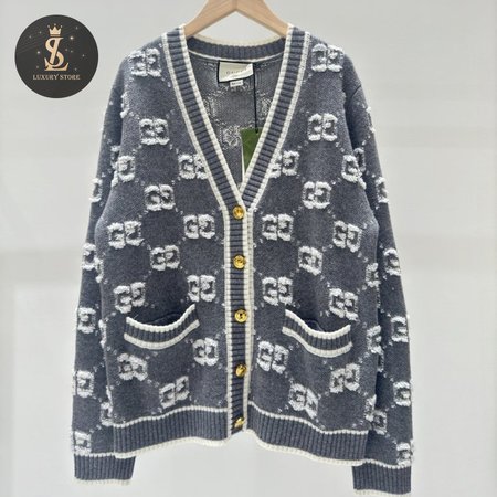 Gucci V-Neck Cardigan Sweater