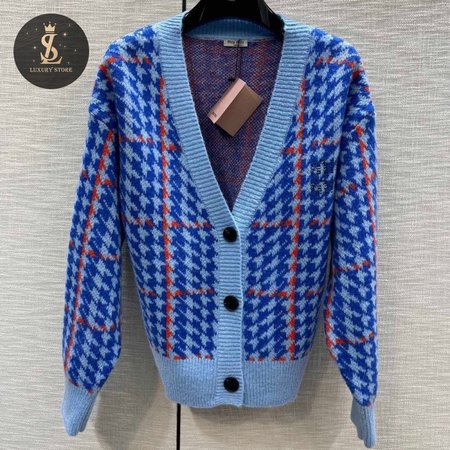 Miu Miu V-Neck Cardigan Sweater