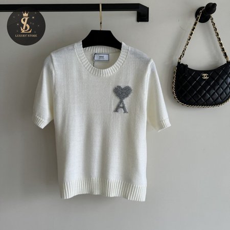 Amiri White Knit T-Shirt