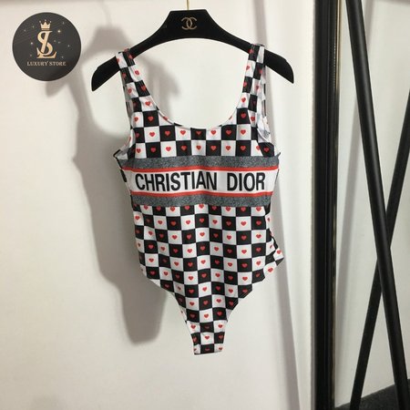 Dior Grid One-Piece Swimsuit