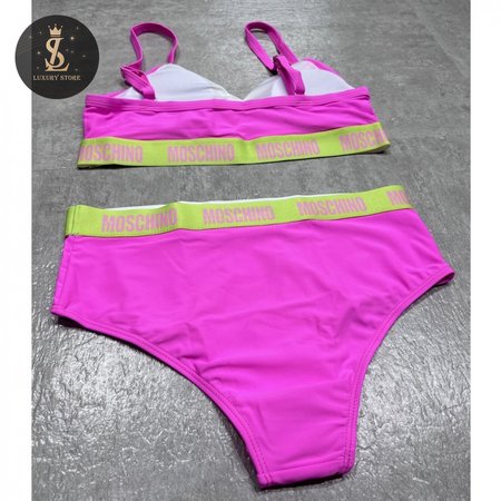 Moschino Pink Two-Piece Swimsuit