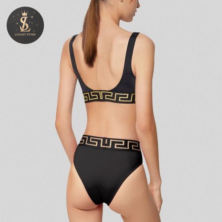 Versace Black Two-Piece Swimsuit