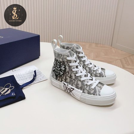 Dior And Shawn B23 High Top Bee Embroidery 35-45