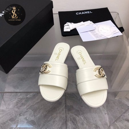 Chanel White Sandals 35-41