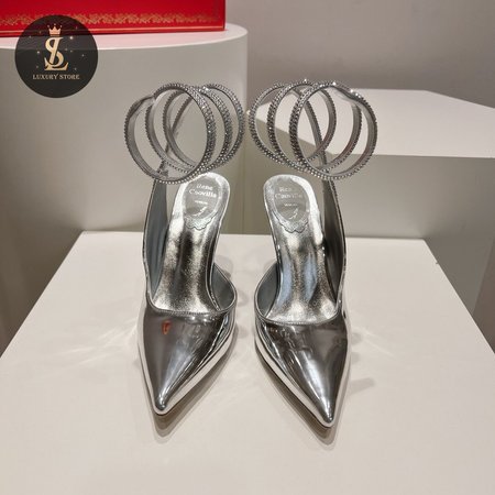 Rene Caovilla Cleo Silver Pump 34-43