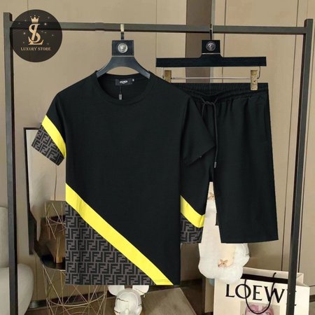 Fendi Black Jersey Tracksuits