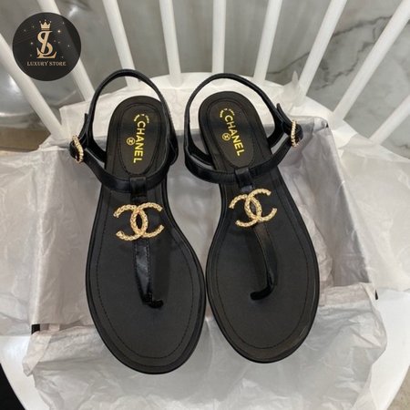 Chanel Leather Sandals