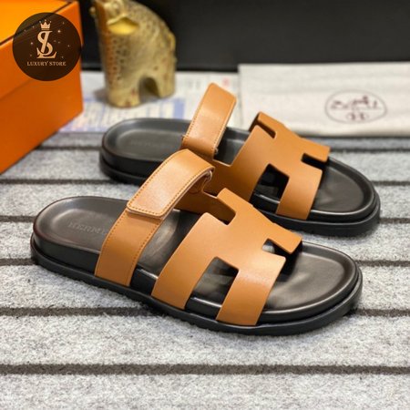 Hermes Chypre Leather Sandals