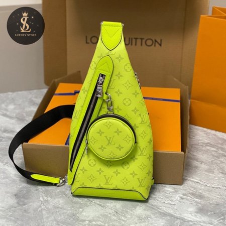 duo sling bag neon yellow