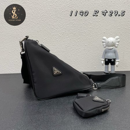 Prada Triangle Leather Bag