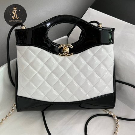 Chanel 31 Mini Tote Bag Patent Calfskin