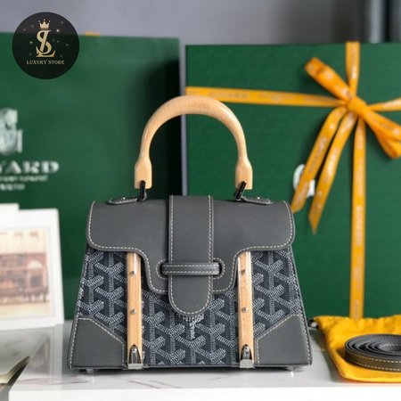 Goyard Saigon Structure Mini Bag Gray