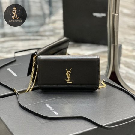 Saint Laurent Monogram Phone Pouch