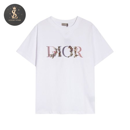 Dior Floral Logo T-shirt Men's White