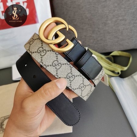 Gucci Beige GG Belt