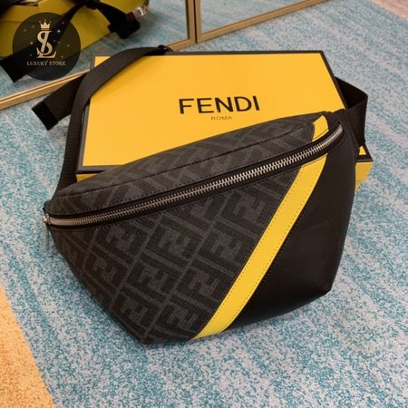 Fendi Belt Bag Gray Fabric Belt Bag