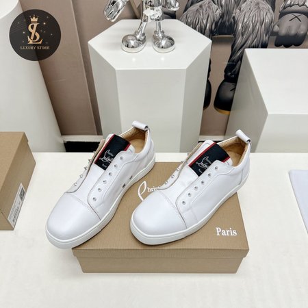 Christian Louboutin White FAV Fique A Vontade Sneakers