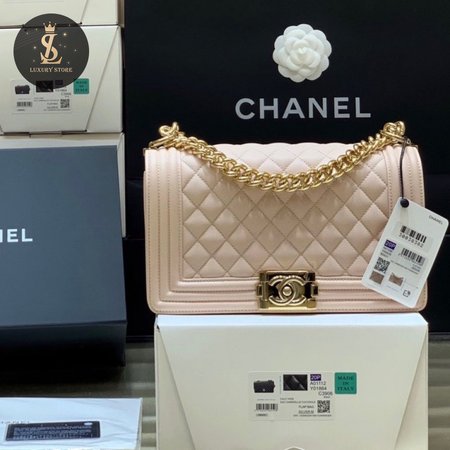 Chanel Boy Flap Quilted Diamond Bag