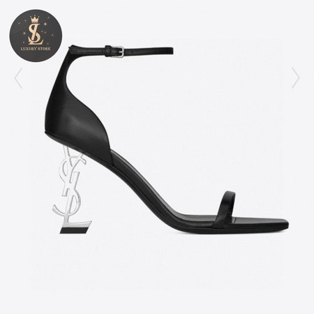 Saint Laurent YSL Opyum Sandals In Smooth Leather