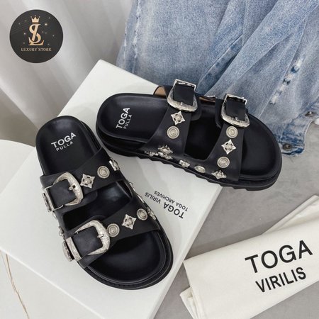 Toga Pulla Buckle Slider Sandal