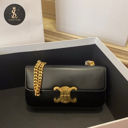 Celine Triomphe Chain Shoulder Bag