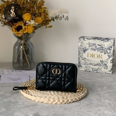 Dior Caro Compact Zipped Wallet