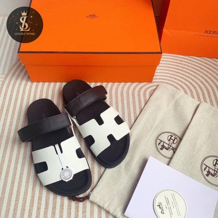 Hermes Chypre Leather Sandal