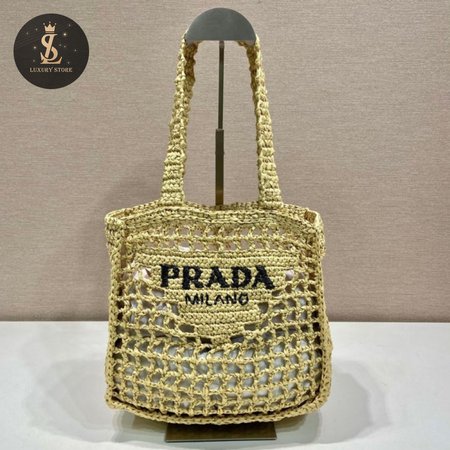 Prada Crochet Tote Bag