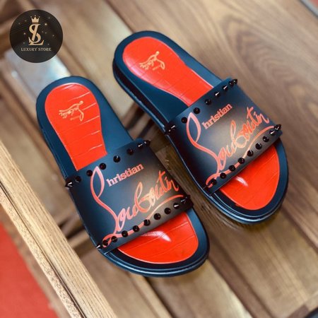 Christian Louboutin Slides With Spikes