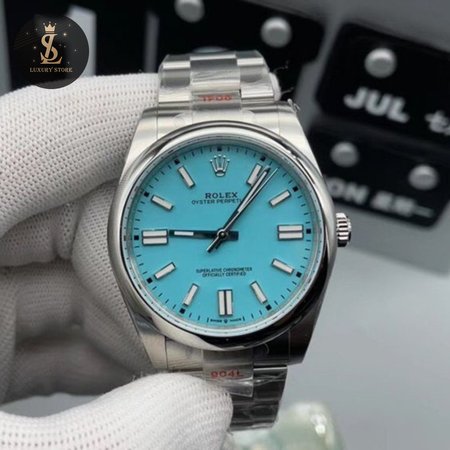 Rolex Oyster Perpetual 41 Tiffany Turquoise Watch