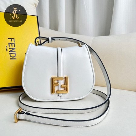 Fendi C'mon Nano White Leather Charm