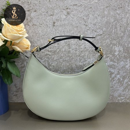 Fendigraphy Small Bag Mint Green Leather Pouch