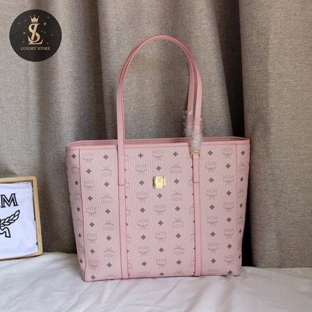 MCM Visetos Toni Shopper Tote