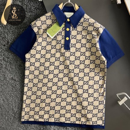 Gucci Beige GG Polo