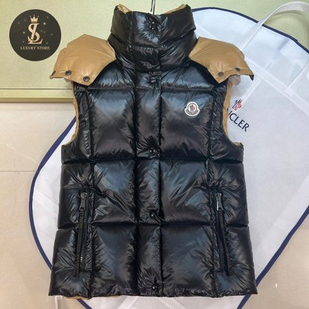 Moncler Down Vest Luzule In Black