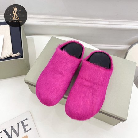 Marni High Quality Horsehair Slippers