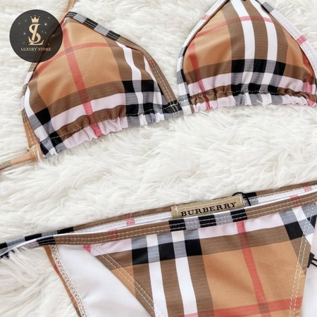 Burberry Check Triangle Bikini