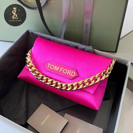 Tom Ford Satin Label Mini Chain Bag