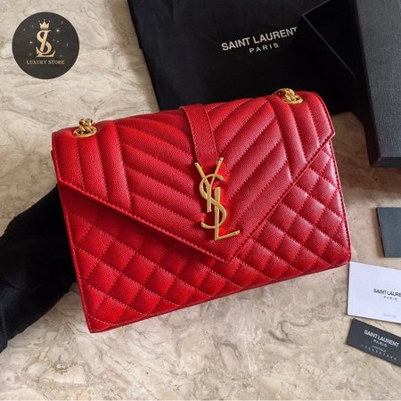 YSL Envelope 392739 Red