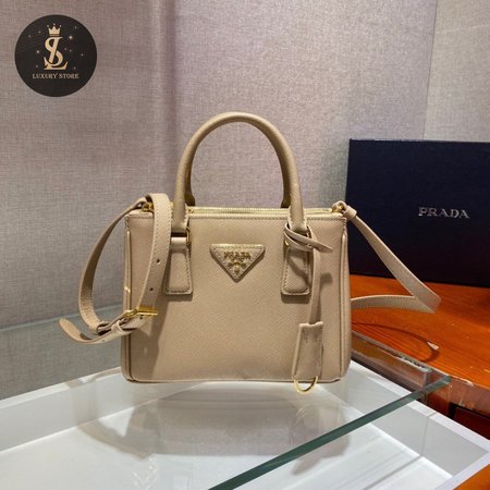 Prada Galleria Saffiano Leather Mini-Bag Yellow 1BA906