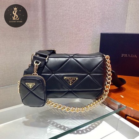 Prada Shoulder Bags Black 1BD292