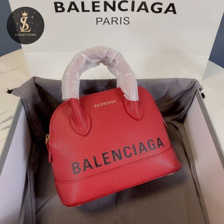 Balenciaga Ville XXS Handbag In Red