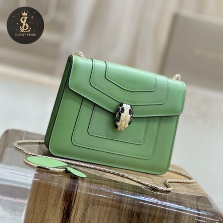 Bvlgari Serpenti Forever Crossbody Bag Green 34560