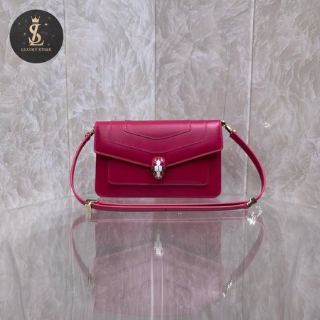 Bvlgari Serpenti Forever East-West Shoulder Bag Red 292525