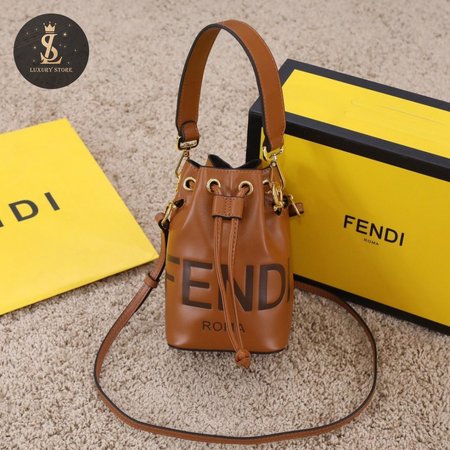 Fendi Mon Tresor Brown Leather Mini-Bag 8BS010AC9LF0QVK