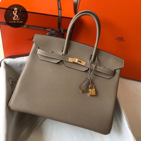 Hermes Birkin 30 Etoupe Togo Birkin Gold Taupe Bag